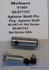 Hobart V1401 Mixer Agitator Shaft 00-064723 Plug SC-047-41 Set Screw- 00-007744 Cone Pt. Set Screw 0